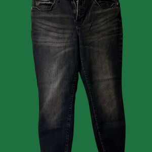 Lucky Brand Women’s  Ava Mid-Rise Frayed-Hem Skinny Jeans  Size 12